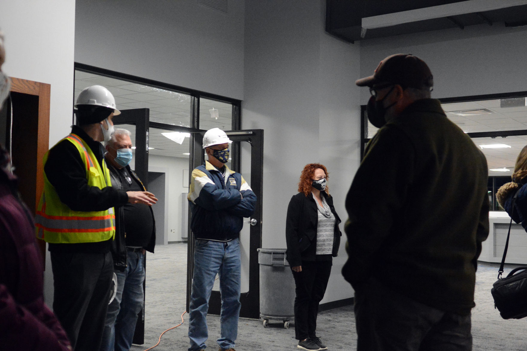 Tour of Jack Young Middle School construction, Dec. 7